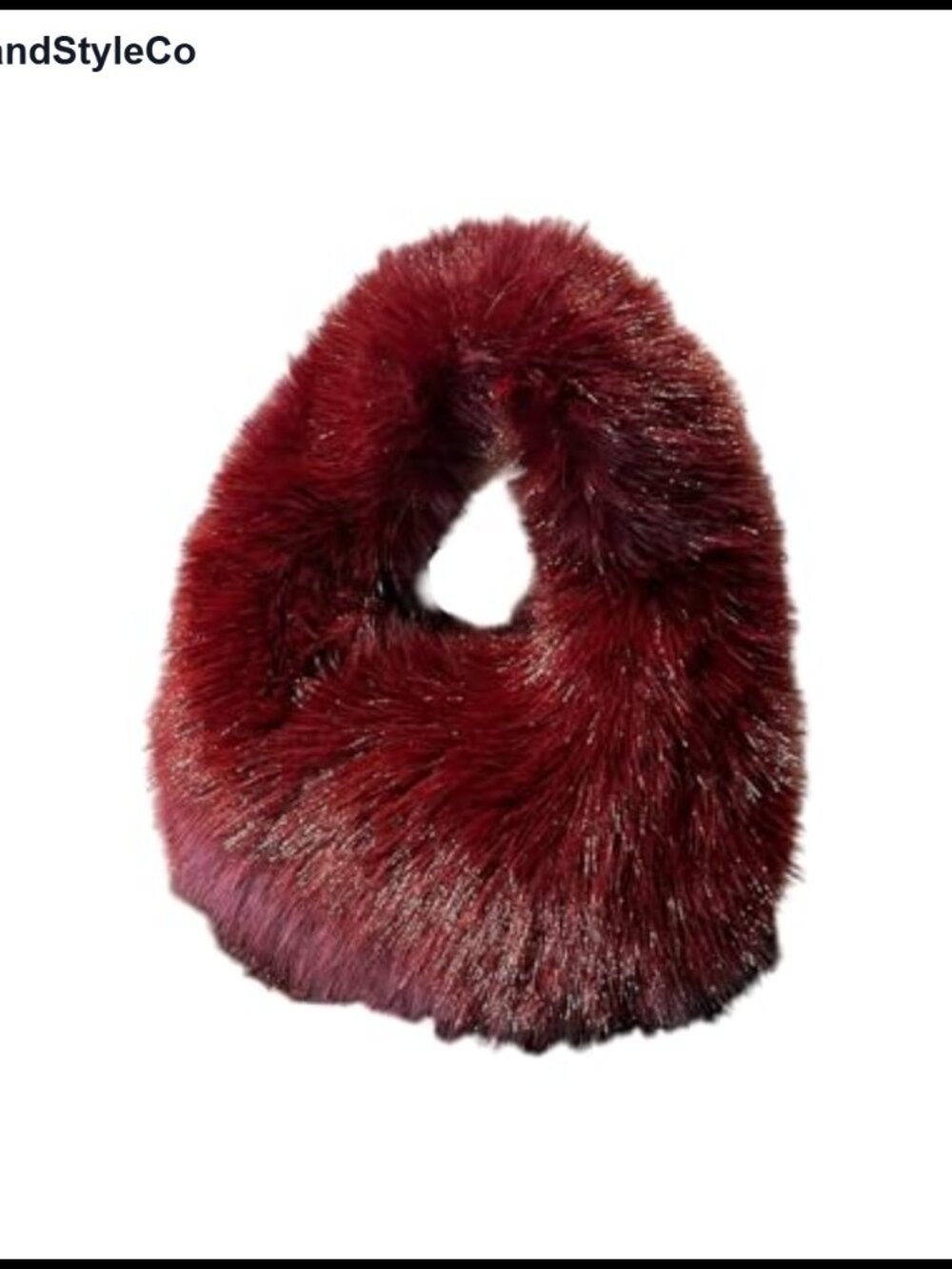 Plush Faux Fur Tote Bag Fuzzy Y2K Retro Handbag Wedding Party Clutch